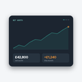 Net-Worth Tracker — dashboard preview